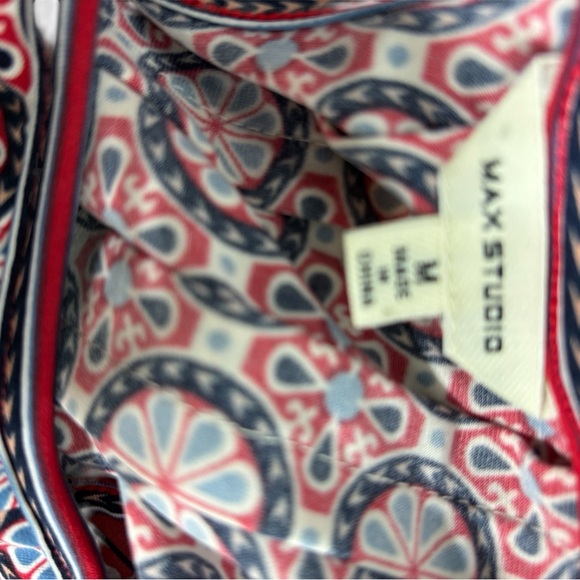 Max Studio Red and‎ Blue Patterned Dress - Picture 5 of 12